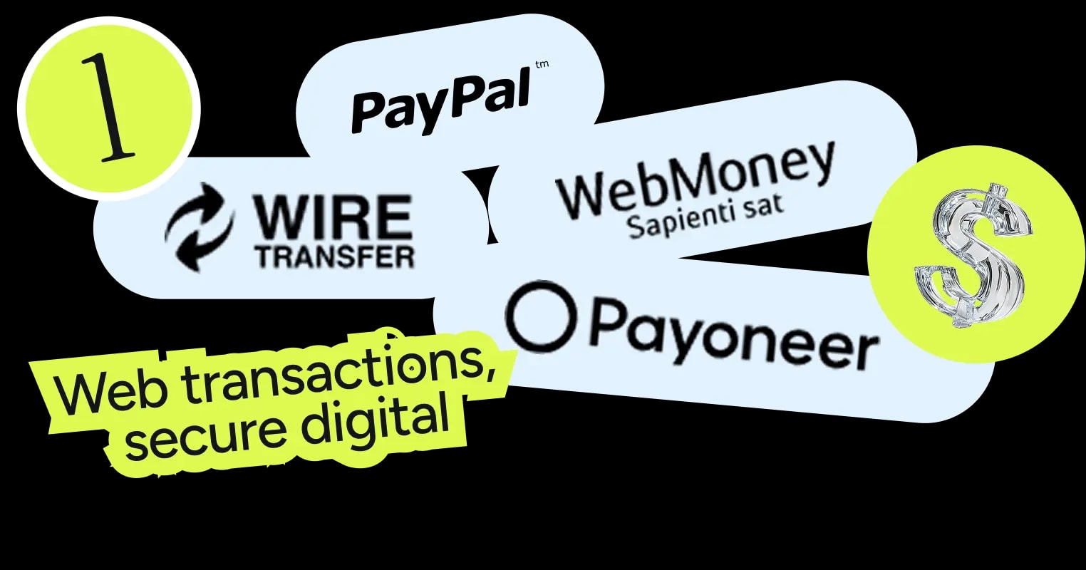 Fast payouts with flexible
payment options